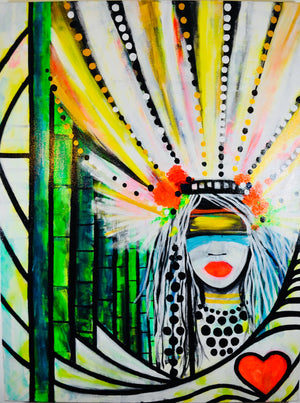 Large Divine Goddess Warrior Print