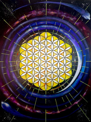 The Flower of Life and the 3 Fold Flame Large Print